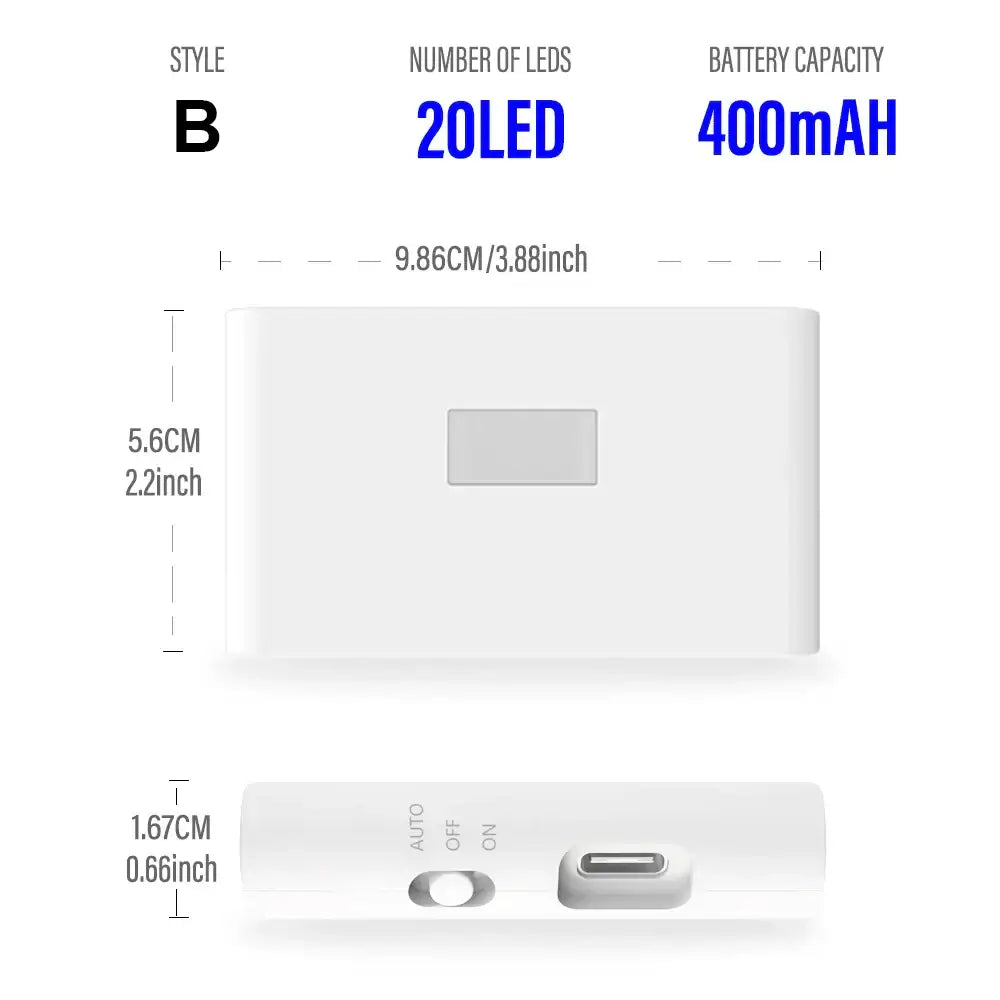 Modern gray induction night light motion sensor bedroom wall lamp