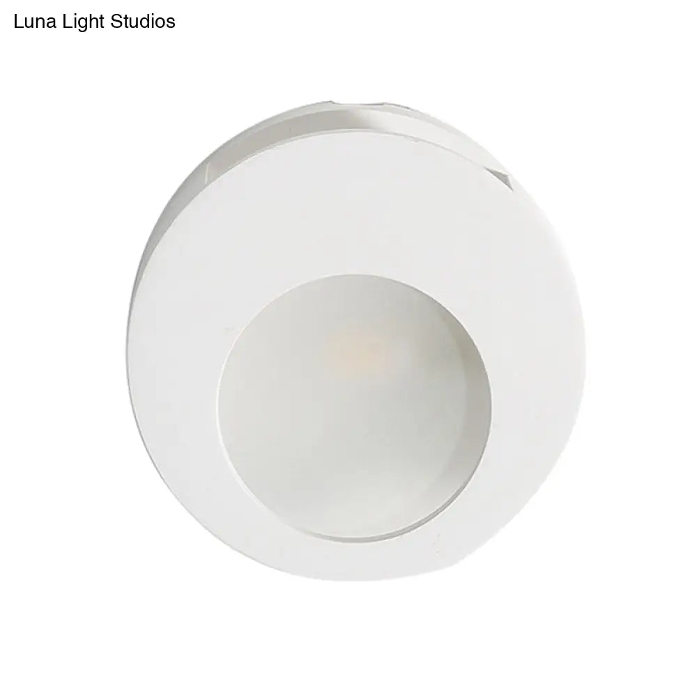 DecorBites™ Modern Gypsum Wall Sconce Lamp - 1 Light LED Wall Lighting in White for Living Room