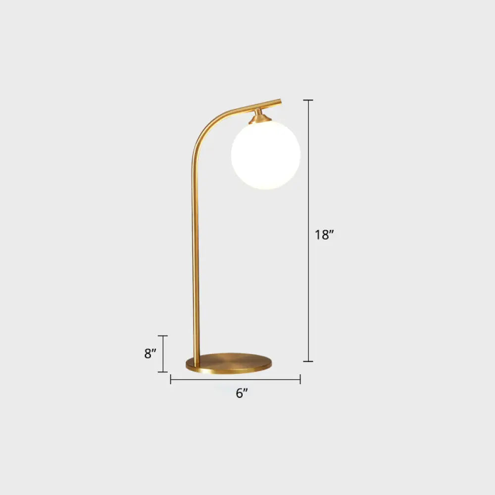 DecorBites™ Modern LED Brass Table Lamp for Living Room - Bend Metallic Nightstand Lighting