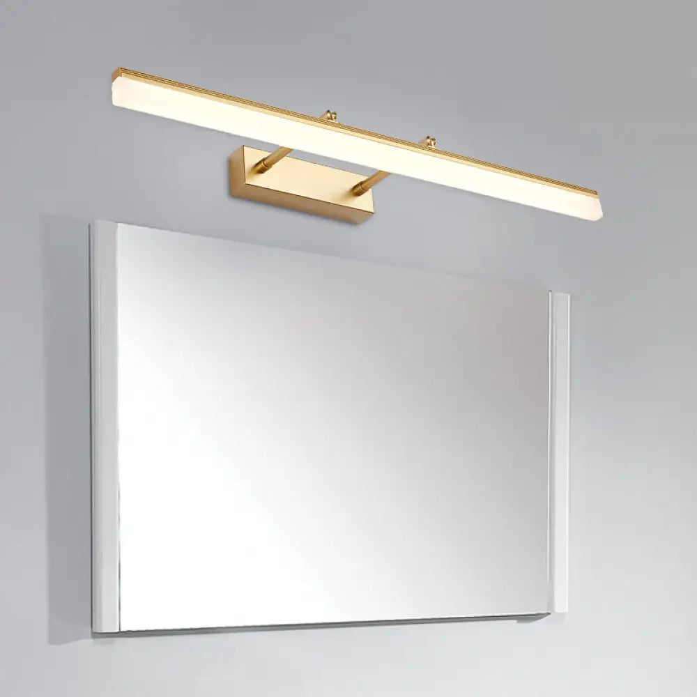 DecorBites™ Modern Linear Acrylic Vanity Lamp: 16"/19.5" LED Gold Wall Lighting Fixture