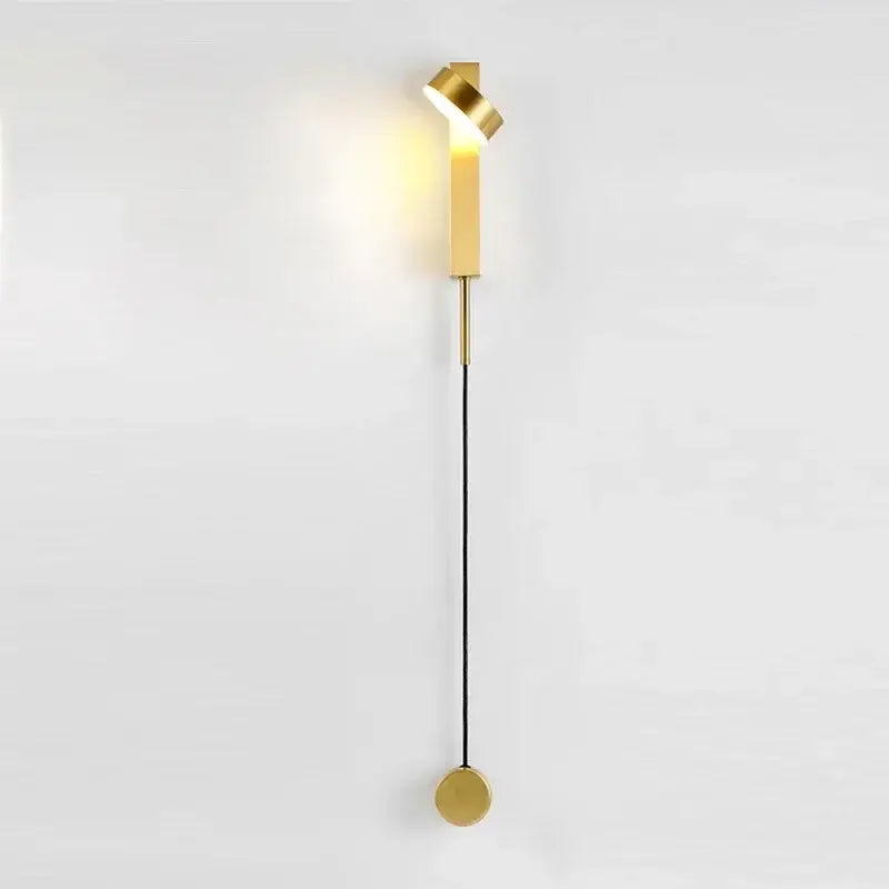Modern marble and black rotation led wall lamp bedroom light fixture