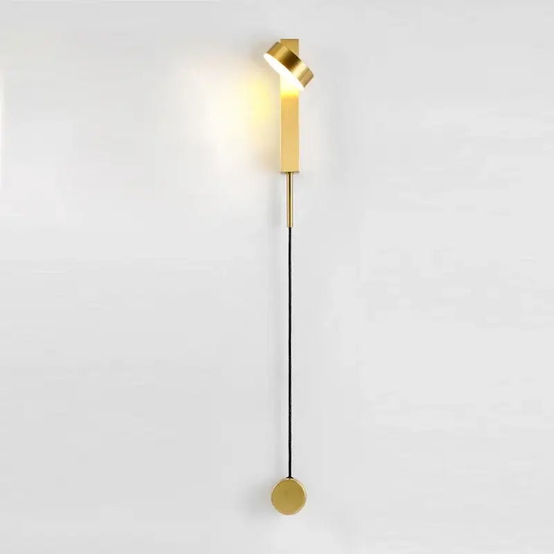 Modern marble black rotating led wall lamp bedroom sconce