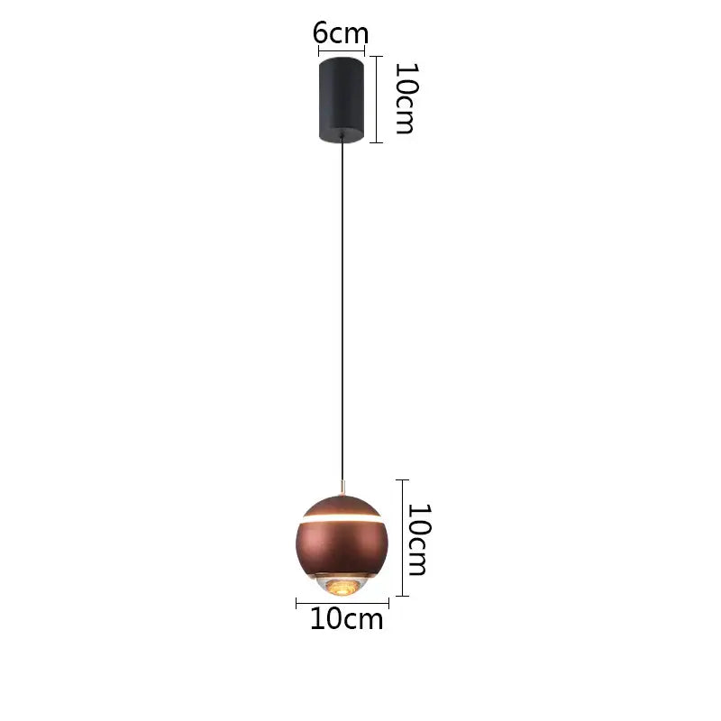 Modern matte ball pendant lights for bedroom and kitchen island