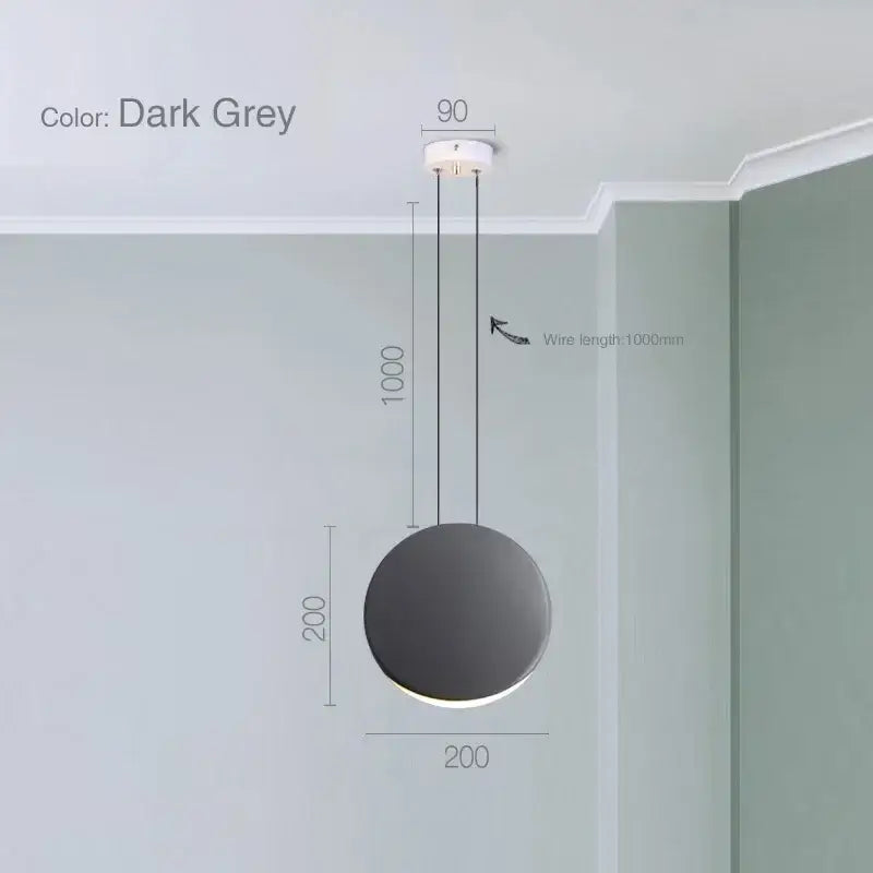Modern matte black & muted green crescent moon chandelier dining room