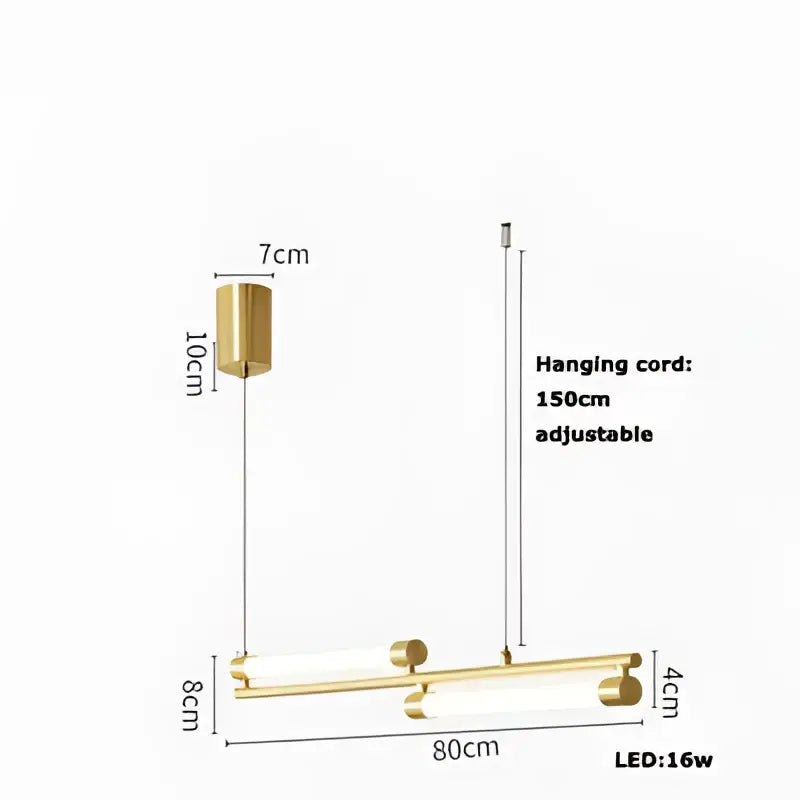 Modern minimalist dimmable led acryl chandelier dining room light