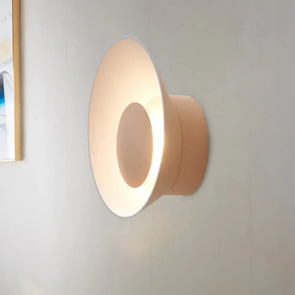 Modern minimalist white & black led wall lamp living room sconce