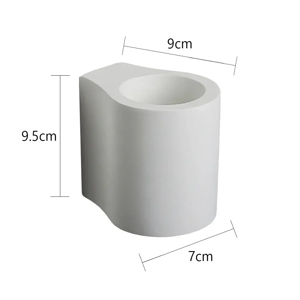 Modern minimalist white gypsum led wall lamp for bedroom lighting