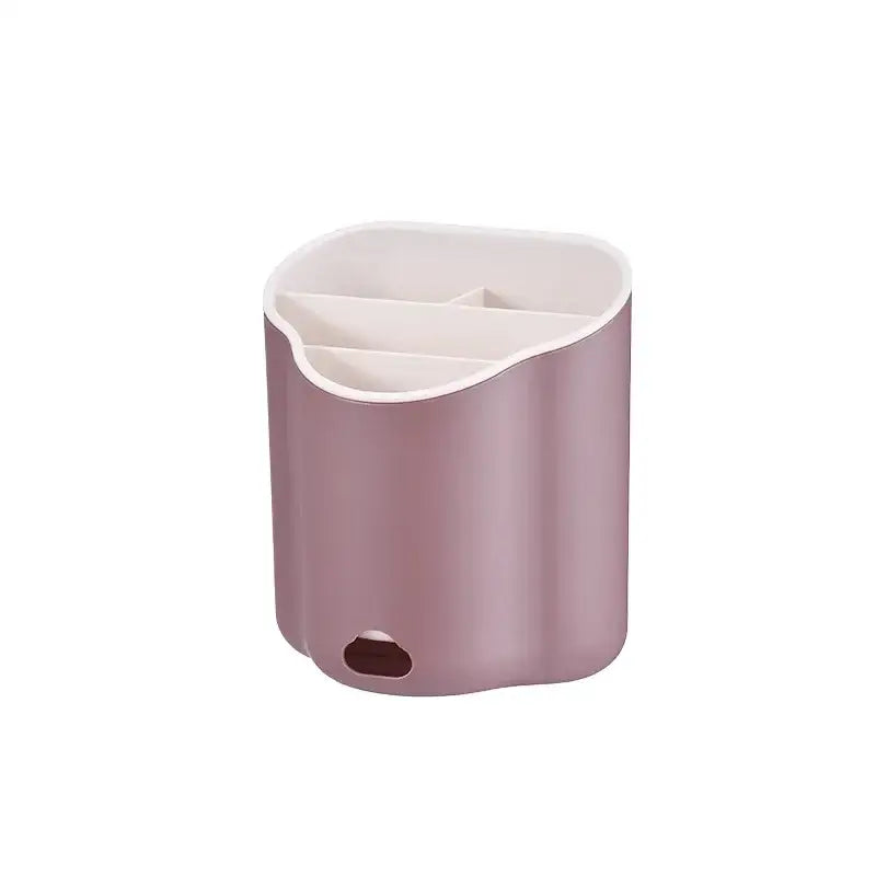 Modern pastel wavy double layer cutlery holder kitchen organizer
