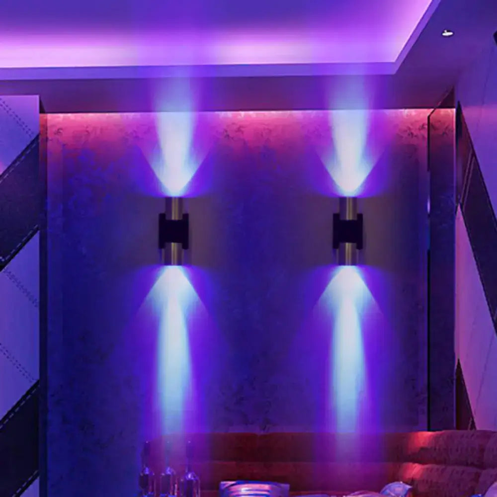 Modern silver aluminum led wall light fixture bedroom accent lighting