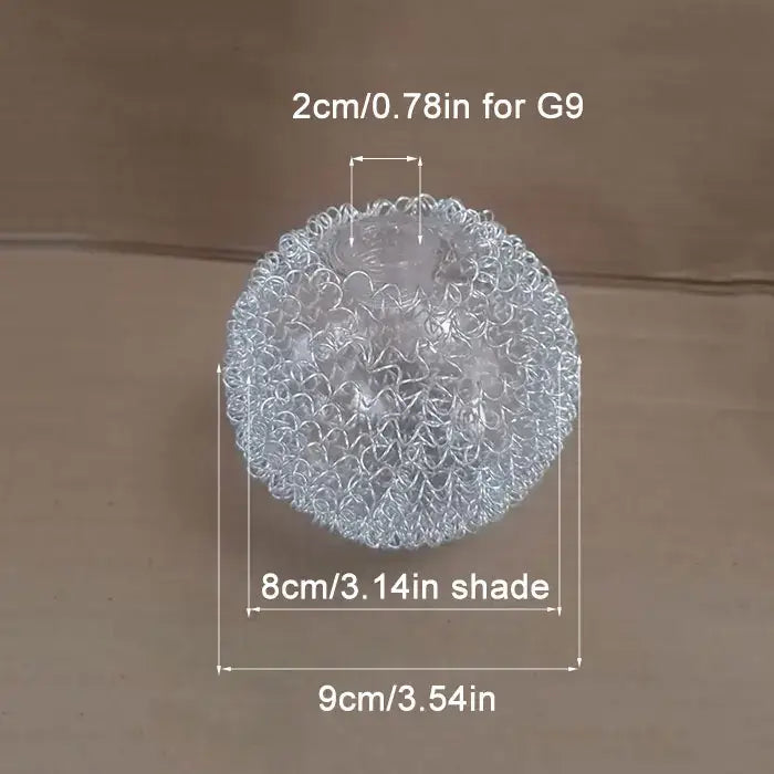 Modern silver mesh glass lampshade living room light cover