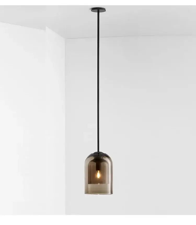 Modern smoked glass led chandelier for dining room