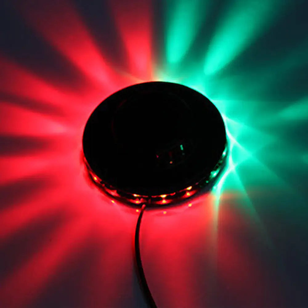 DecorBites™ Modern UFO Karaoke Bar Wall Light with Flashing RGB LED in Black/White