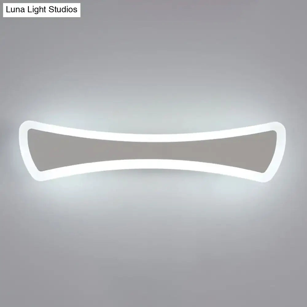 Modern white acrylic wall sconce lighting bathroom led mirror lamp