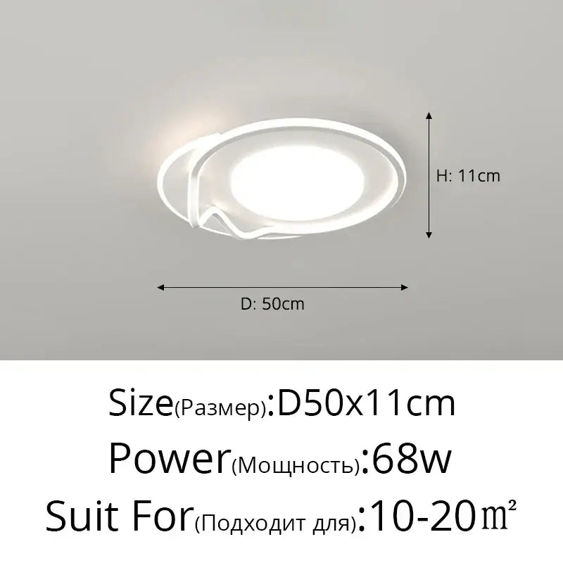 Modern white & black living chandelier lights dining room ceiling lamp