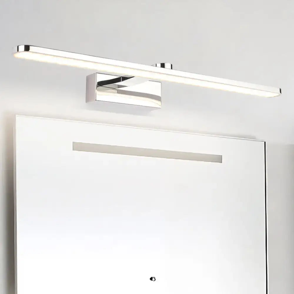 Modern white finish led wall light bathroom sconce