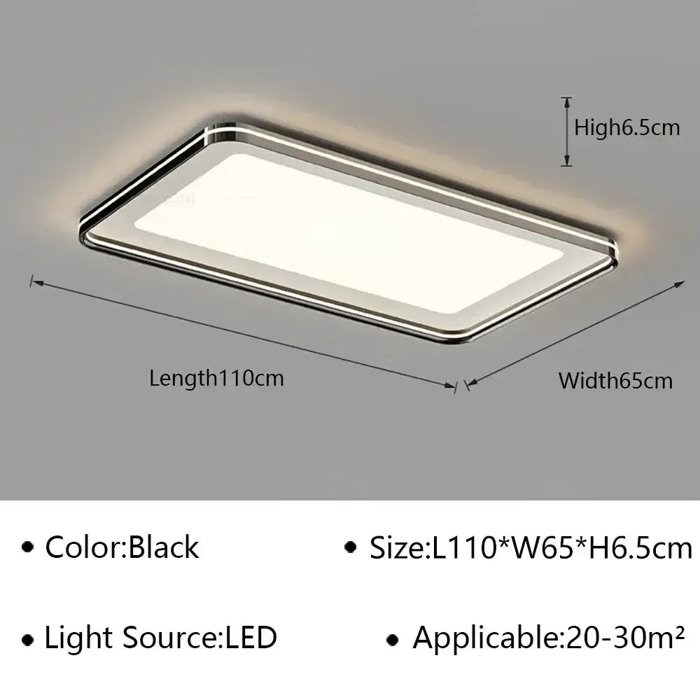 Modern white geometric led ceiling lamp living room light