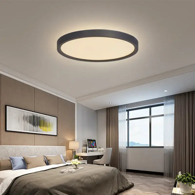 Modern white led ceiling light for living room