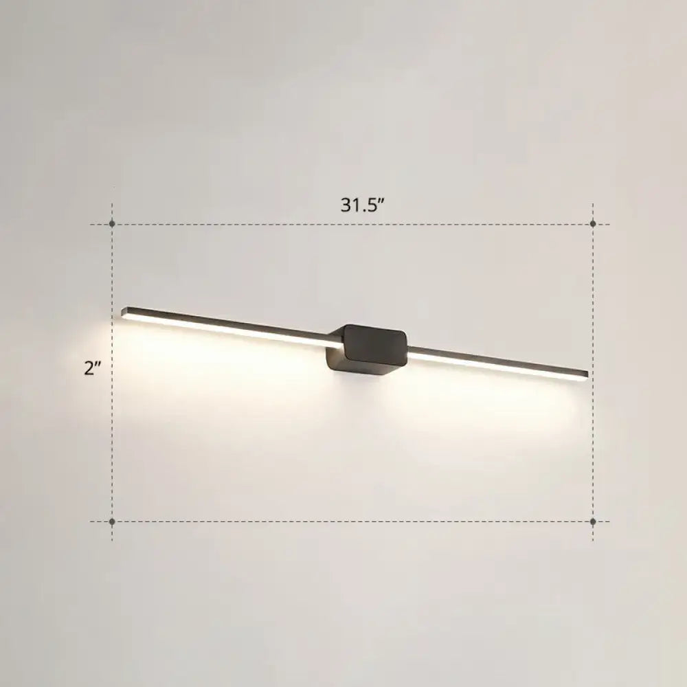 Modern white led wall mounted bathroom vanity lamp