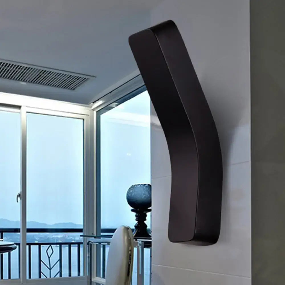 Modern white minimalist led wall lamp corridor warm white light