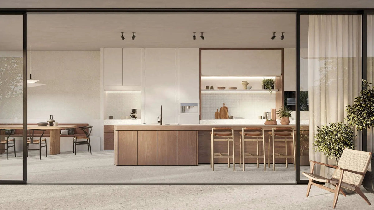 Mood Frost Limestone Look Porcelain Tiles 24x48