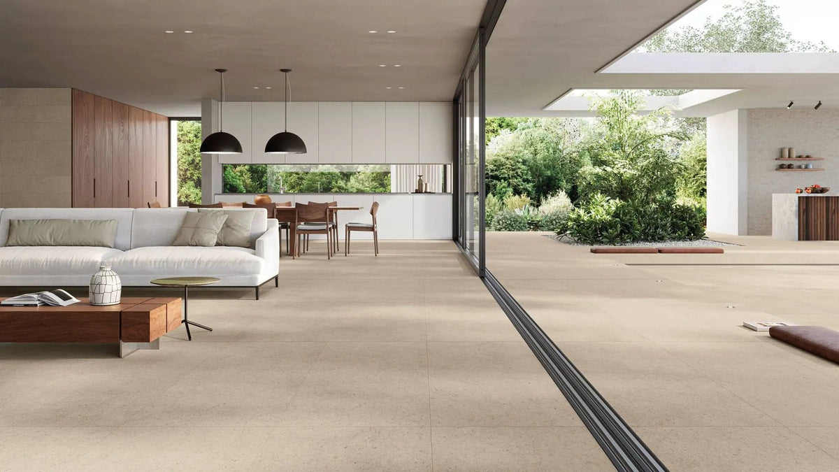 Mood Sand Limestone Look Porcelain Tiles 24x48
