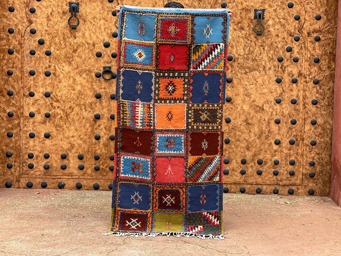 DecorBites™ Moroccan Handmade Taznakht Rug - 200cm x 70 cm