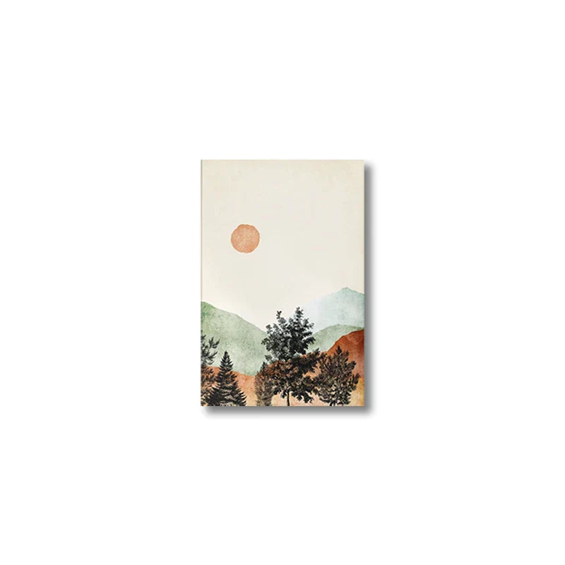DecorBites™ Mountain Wall Art Set - Watercolor Landscape