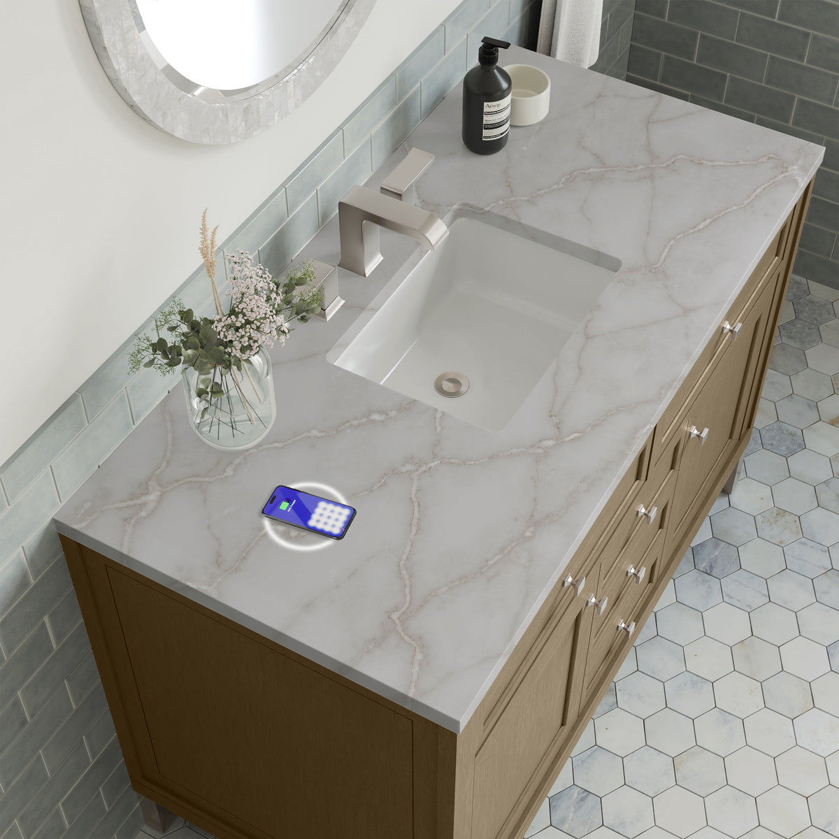 James Martin Chicago 48" Single Bathroom Vanity, Walnut Whisper