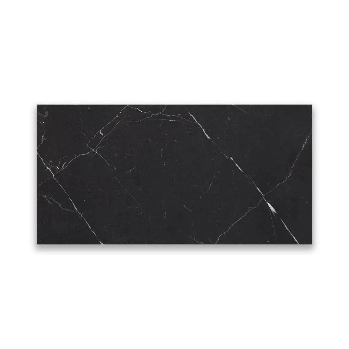 Nero Marquina Premium Polished Marble Tiles 3x6