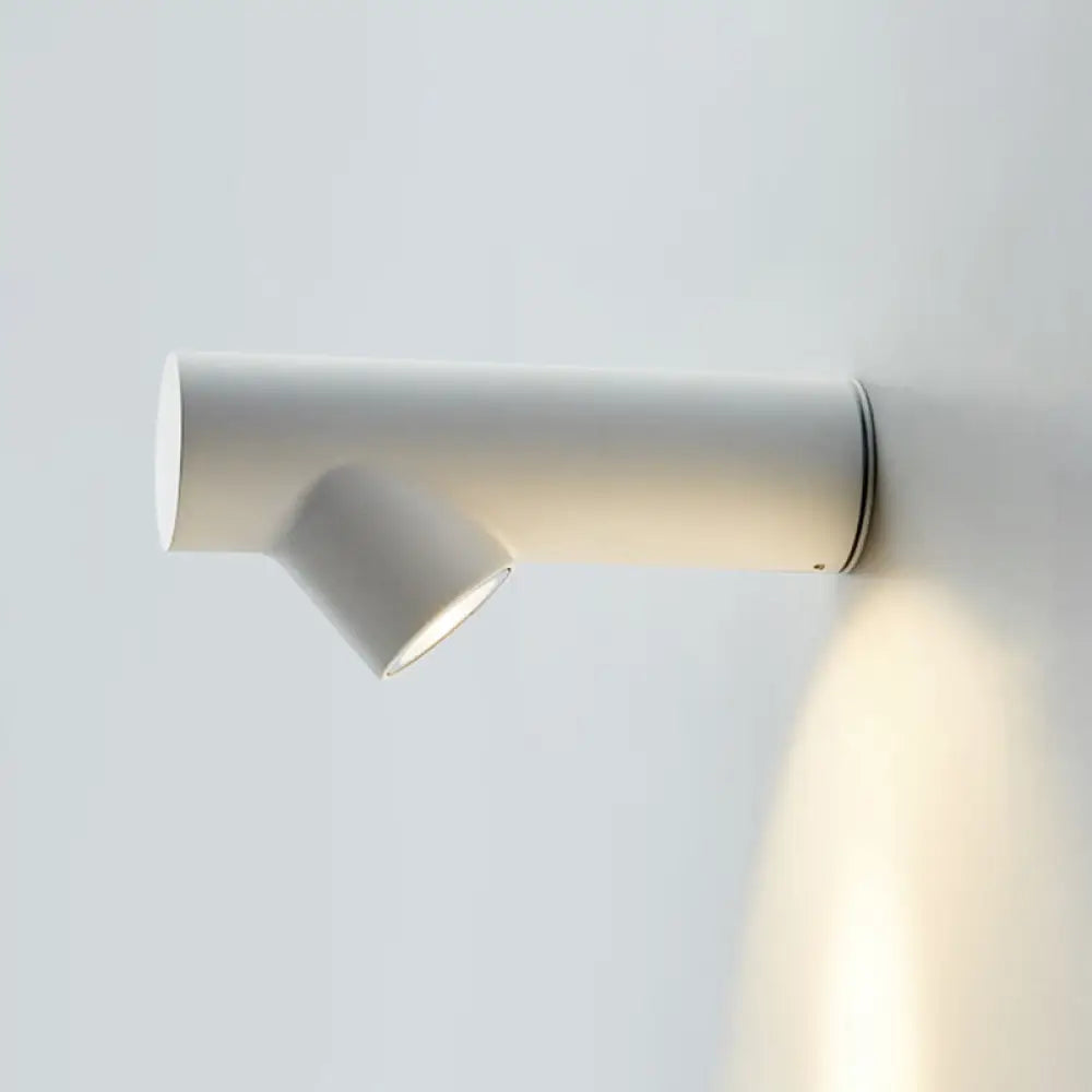 DecorBites™ Nordic Metal LED Wall Sconce in Black/Grey/White - Bedside Lighting Solutions
