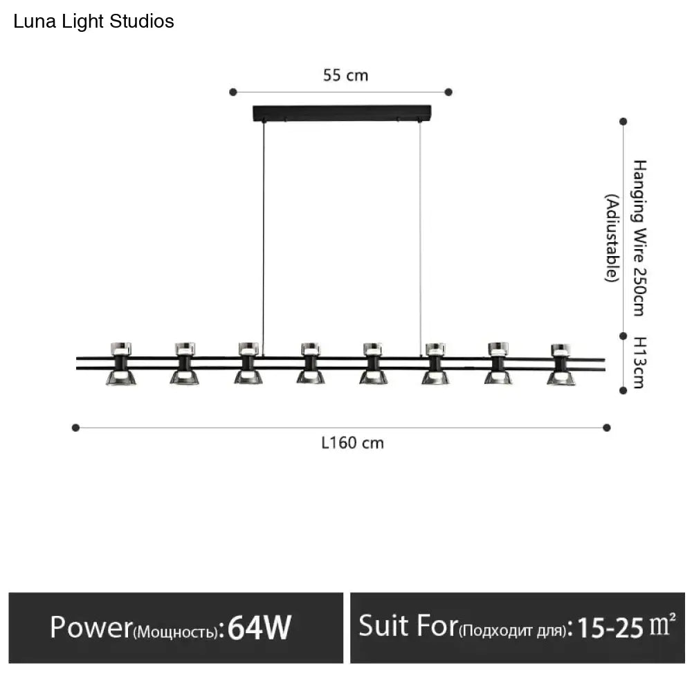 DecorBites™ Nordic modern minimalist light luxury bar LED strip lamp kitchen island table Light fixture