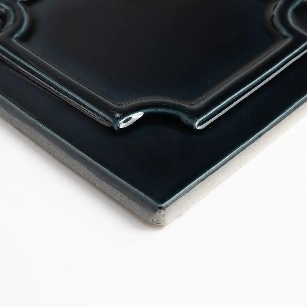 Obsidian Crackled Era Ombre Ceramic Accent Tiles 6x6
