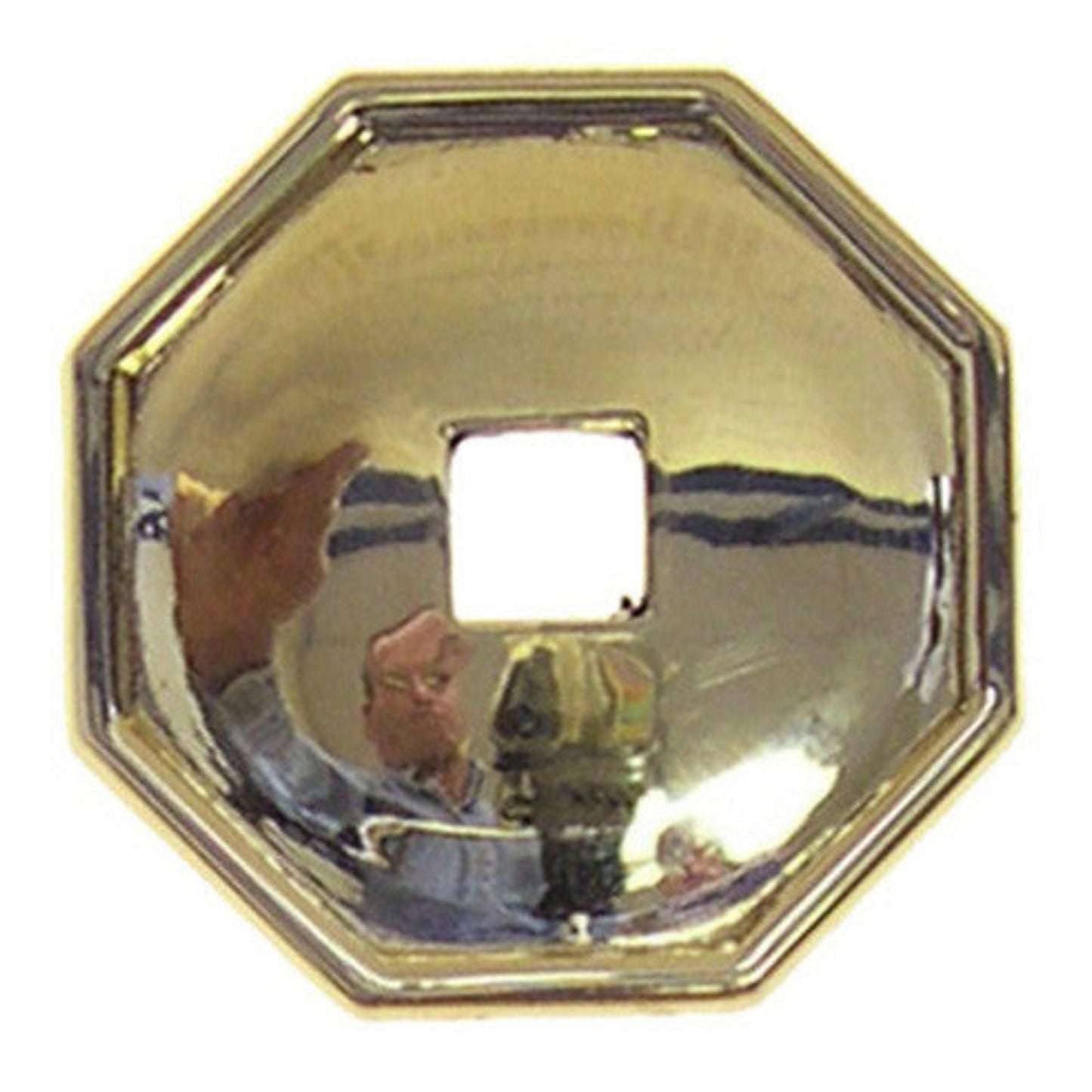 Solid Brass Back Plate for Pendant Pull Polished Finish, 1 3/8" Diameter, Colonial Revival Style
