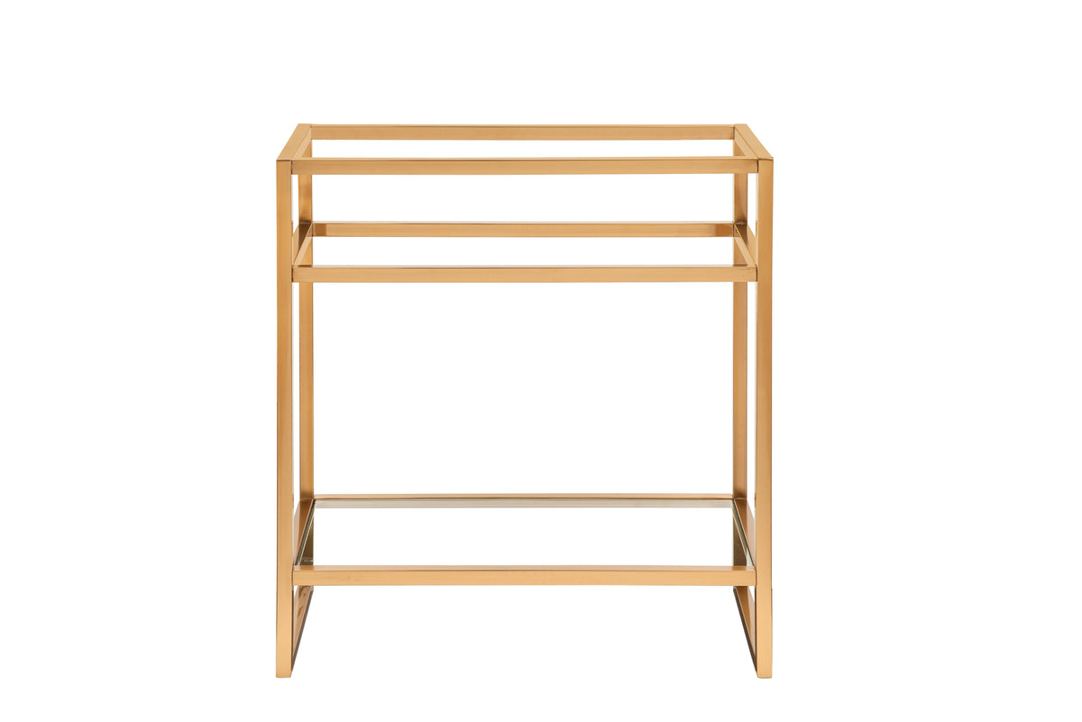 James Martin Boston 31.5" Console Base, Radiant Gold