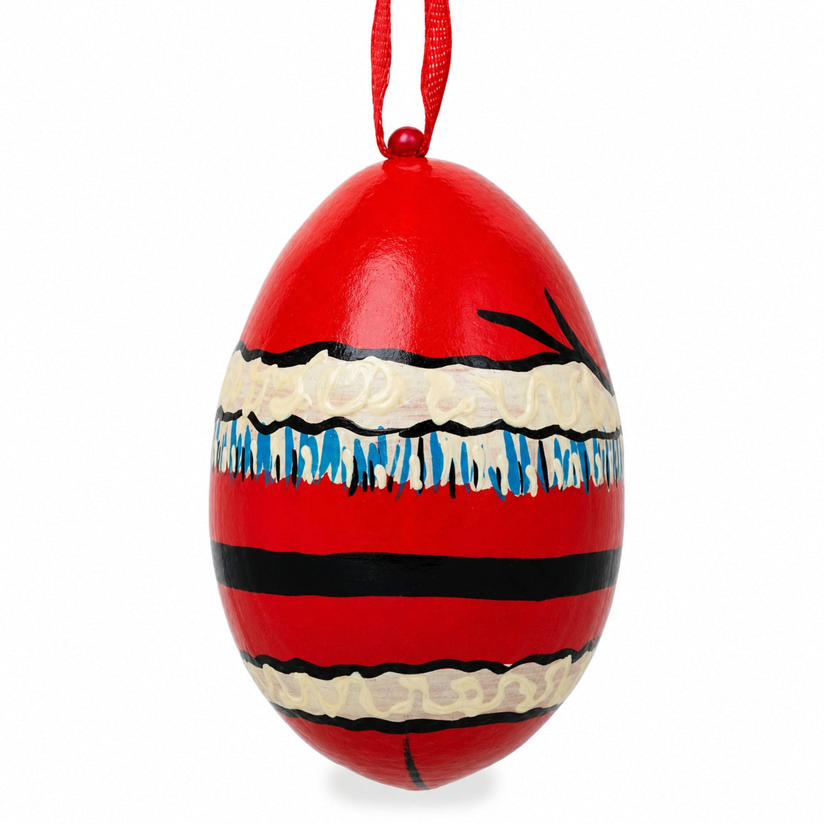 Santa Wooden Christmas Ornament