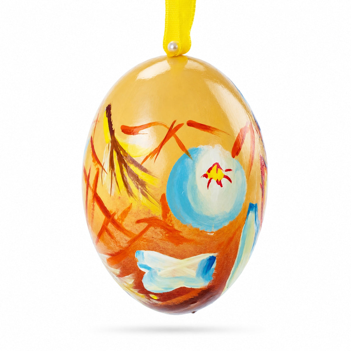 Hatchling Chick Wooden Ornament