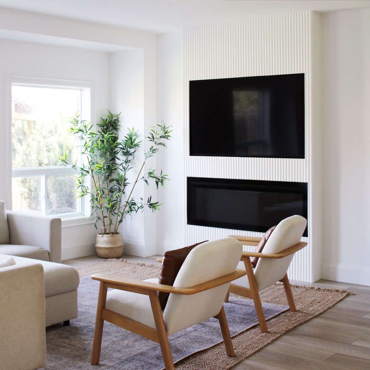 Paintable Ribbed Wall Panels