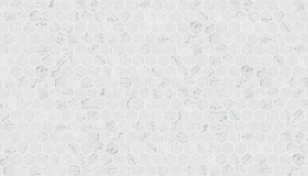 Charme Evo Michelangelo Extra White Mosaic D Marble Look Porcelain Mosaics 12x10