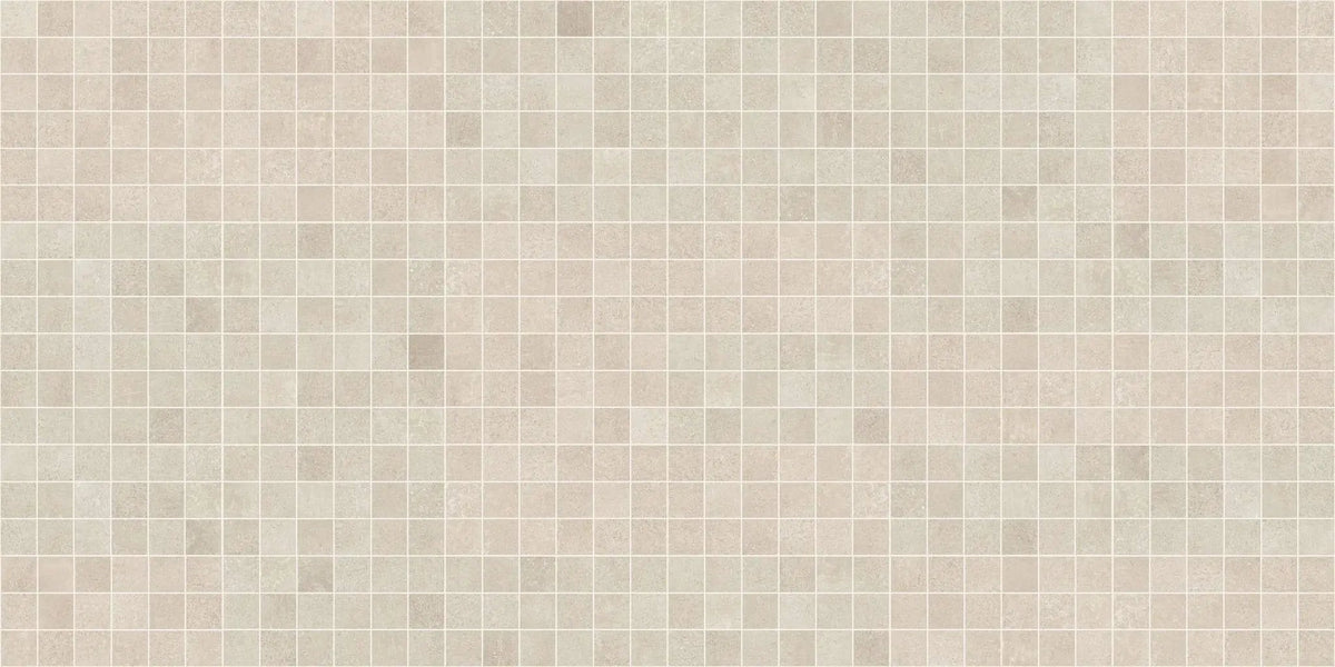 Made.in Heritage Beige Mosaic A 12 X12 Concrete Look Porcelain Mosaics 12x12