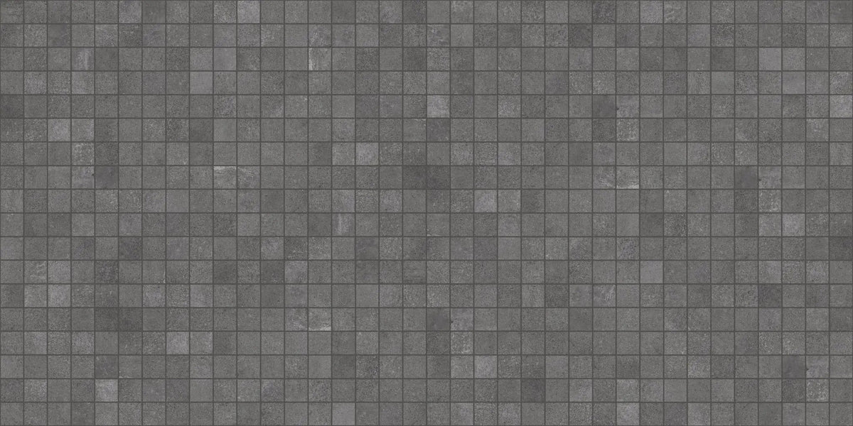 Made.in Liberty Black Mosaic A Concrete Look Porcelain Mosaics 12x12