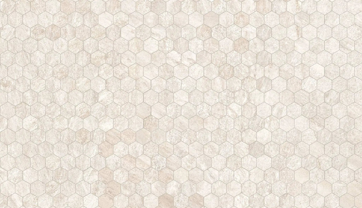 Explore African Beige Mosaic D Quartz Look Porcelain Mosaics 12x10