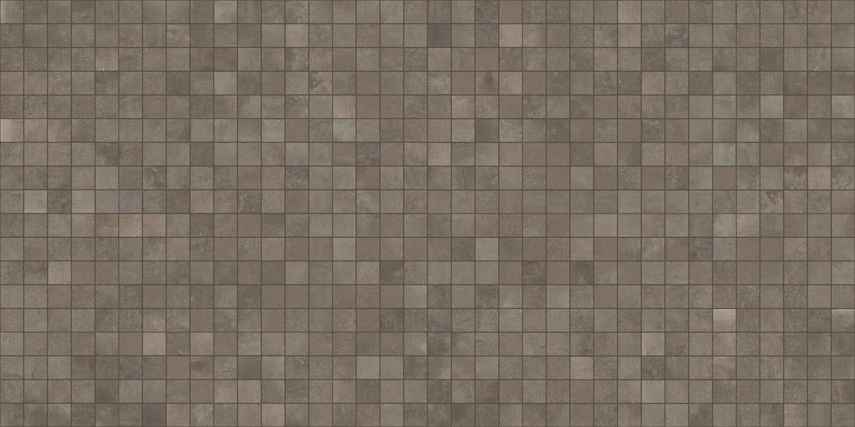 Attitude Calm Brown Mosaic A Concrete Look Porcelain Mosaics 12x12
