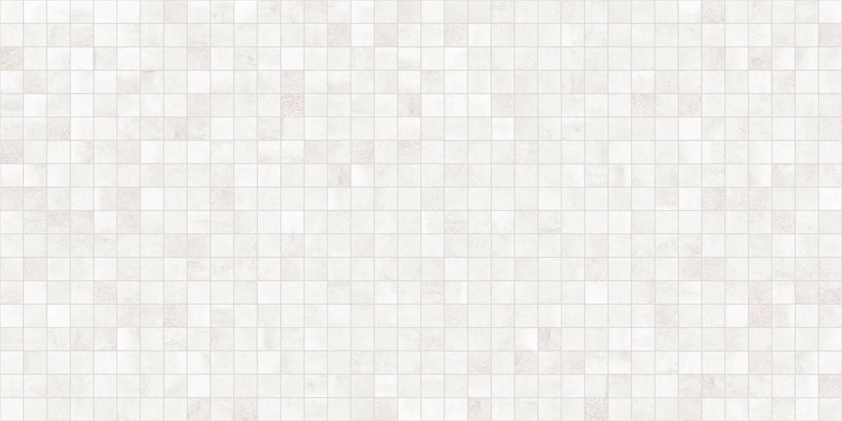 Attitude Light White Mosaic A Concrete Look Porcelain Mosaics 12x12