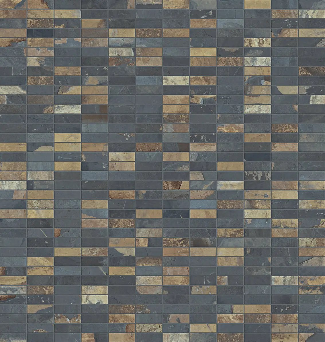 Essence Mariposa Slate Mosaic H Look Porcelain Tiles 12x12