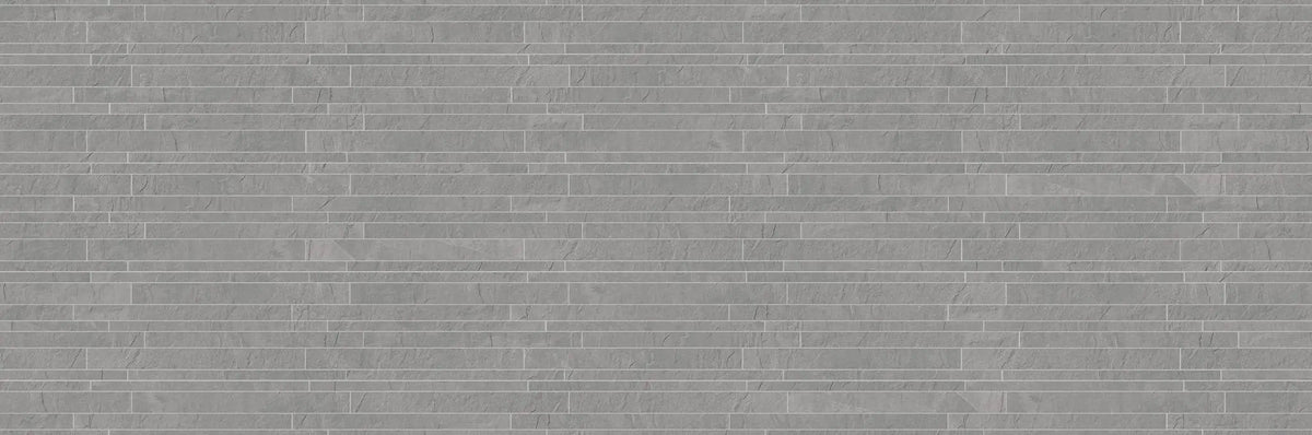 Trek Silver Wall B Slate Look Porcelain Mosaics 12x24
