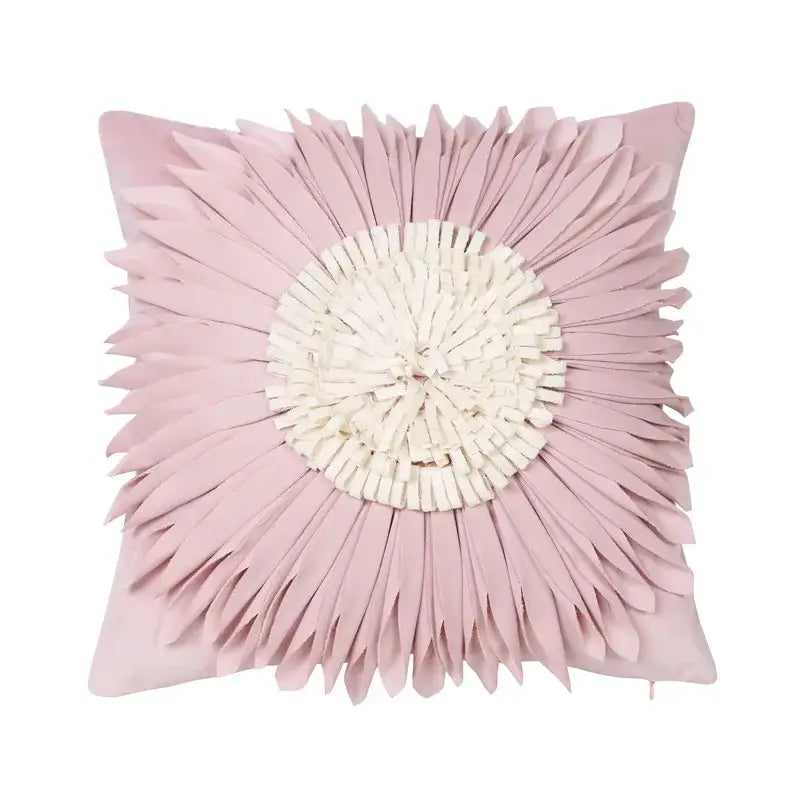 Pink daisy sunflower plush pillowcase bedroom floral cushion cover