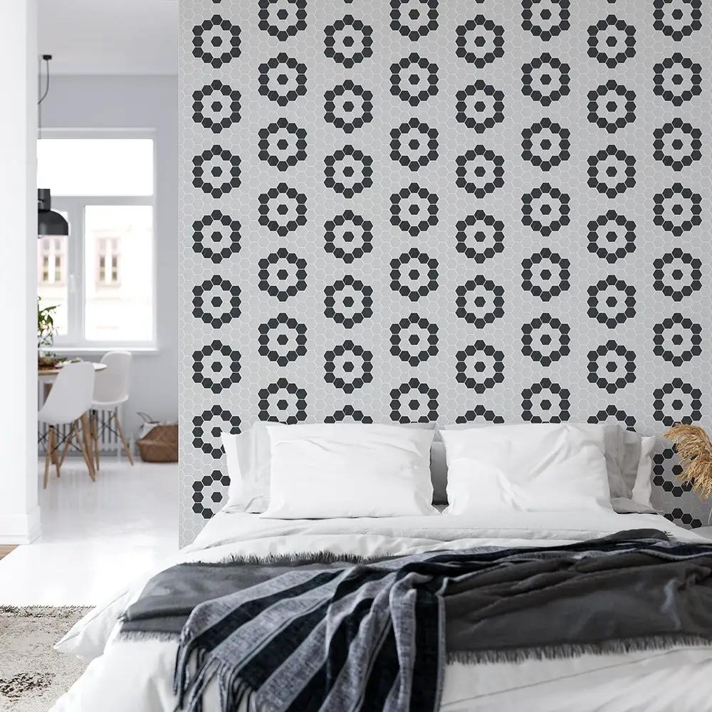 Pola Polished Hexagon Marble Mosaics 12x12