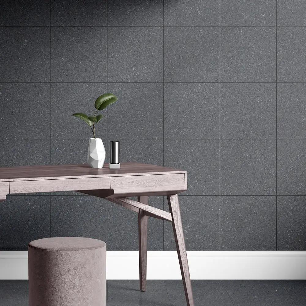 Premium Absolute Black Honed Granite Tiles 12x12