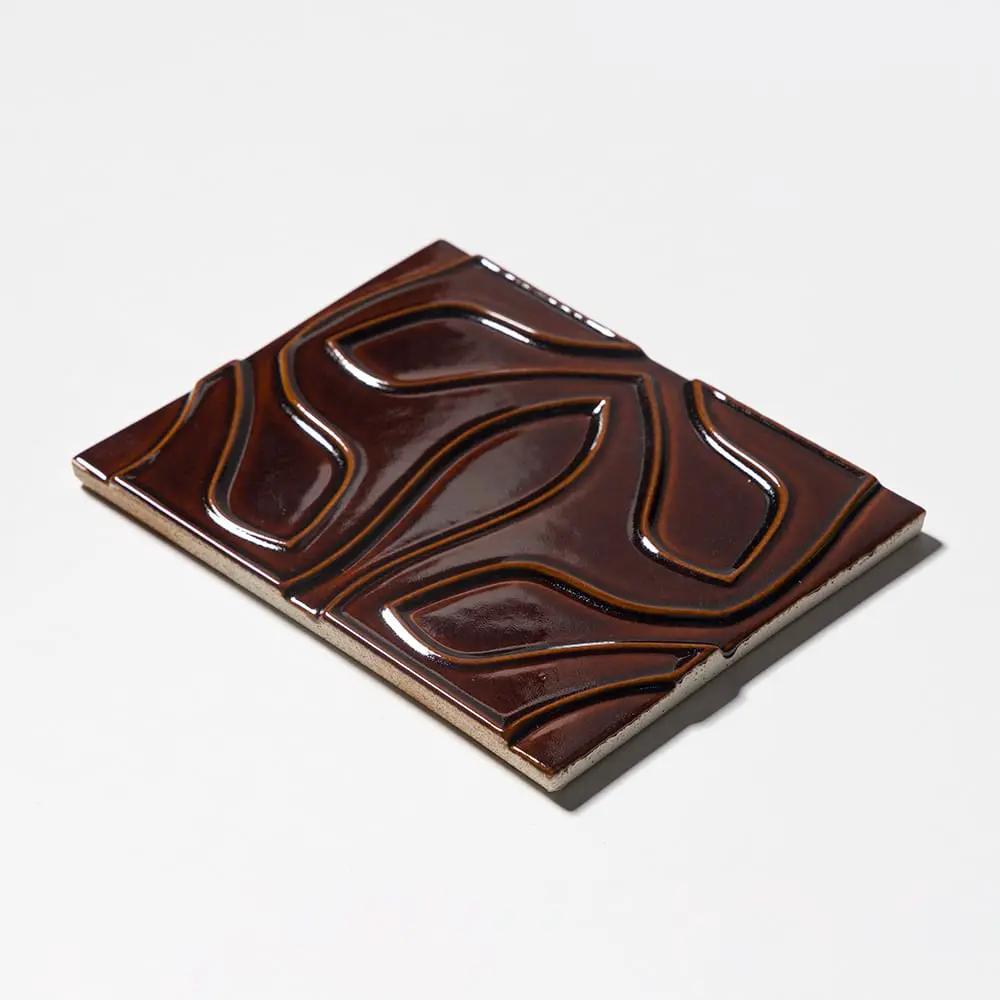 Tioma Rich Cinnamon Glossy Ceramic Accent Tiles 6x8