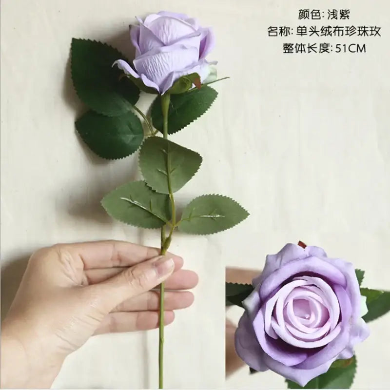 Red pink & cream dried roses artificial flowers wedding decor